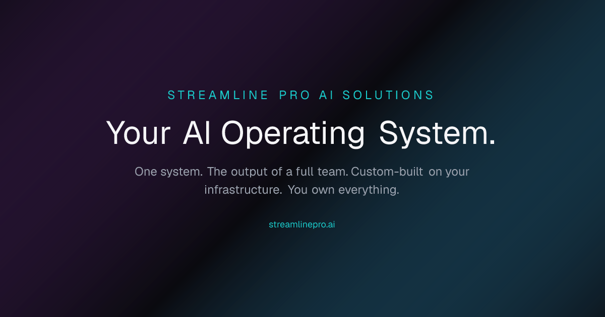 Streamline Pro | AI That Runs Your Business